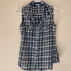 Shyanne plaid tank